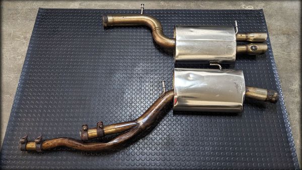 S4 Biturbo BN-Pipes Abgasanlage mit Defekten