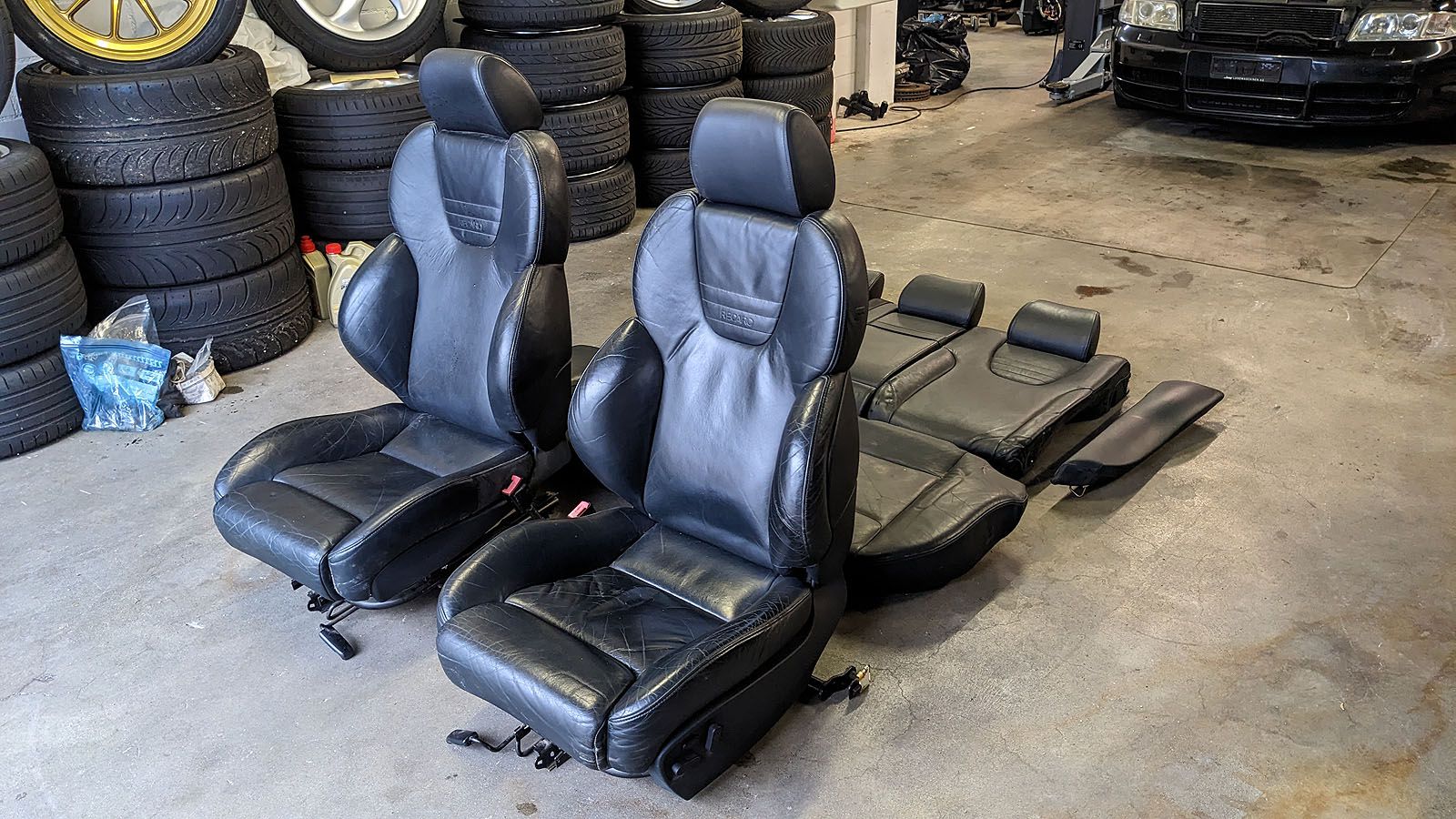 S4 Biturbo Recaro Sitze schwarz