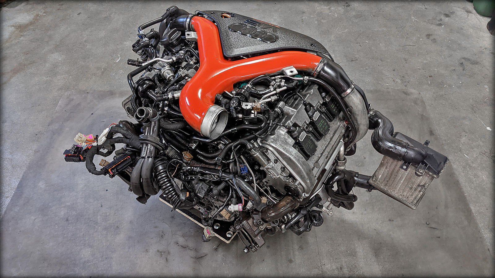 S4 Biturbo Motor mit Anbauteilen, neu abgedichtet, Kupplung und Zahnriemen neuwertig