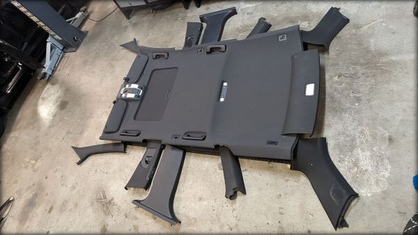 A6 4F 3.0l TDI Dachhimmel mit Anbauteilen