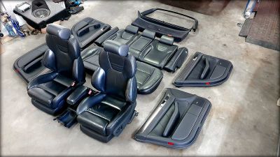 A6 C5 S6 Avant Recaro Lederausstattung mit Rollos