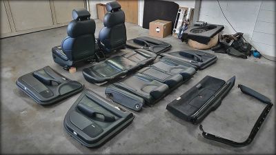 A6 C5 S6 Avant Recaro Lederausstattung mit Rollos