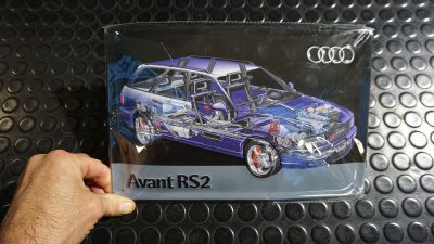 Audi RS2 Blechschild