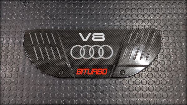 RS6 V8 Biturbo Abdeckung Motor Carbon Biturbo