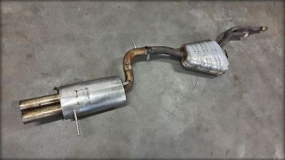 S4 Biturbo Abgasanlage mit Edelstahl Endschalldämpfer Eisenmann