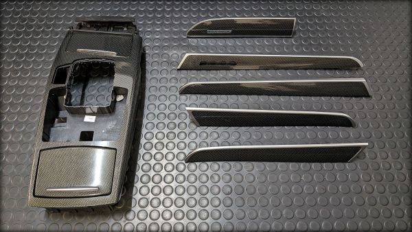 S6 4F Carbon Dekorleisten Set