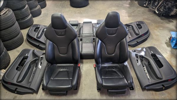 S6 4F Recaro Lederaussattung schwarz