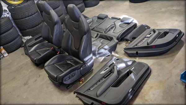 S6 4F Recaro Lederaussattung schwarz