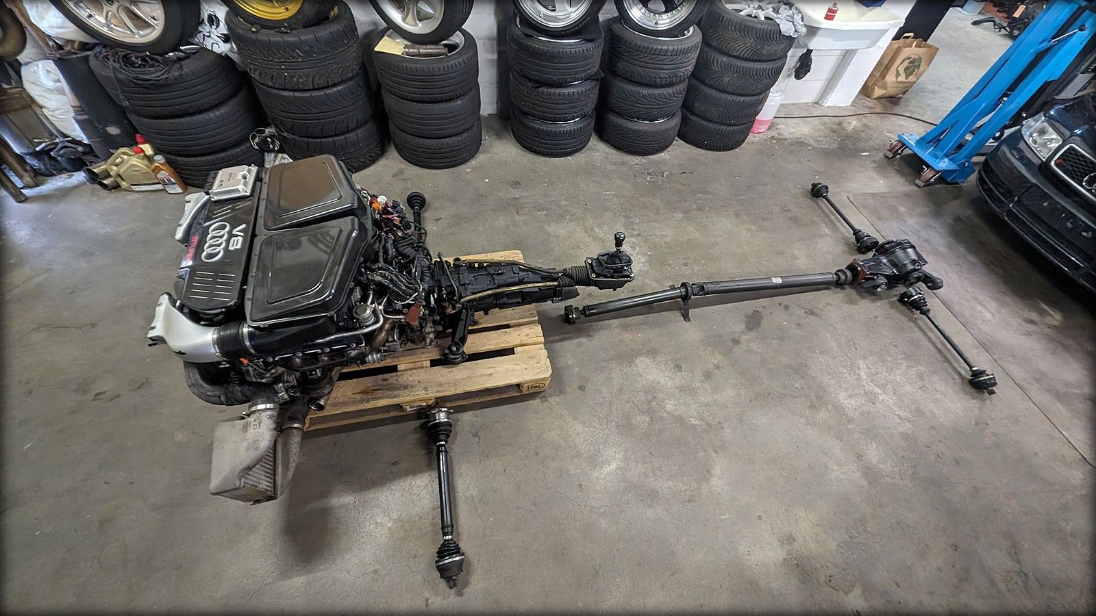 RS6 V8 Biturbo SPEZIAL Motor und Getriebe Handschalterumbau