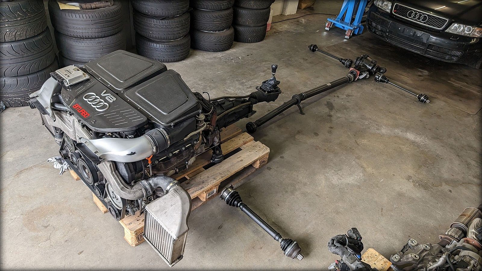 RS6 V8 Biturbo SPEZIAL Motor und Getriebe Handschalterumbau