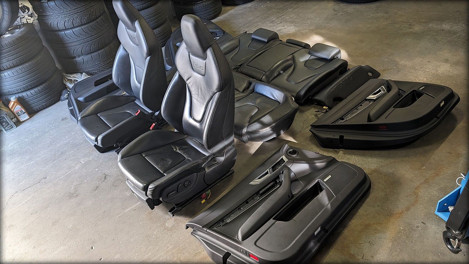 S6 4F Recaro Lederaussattung schwarz