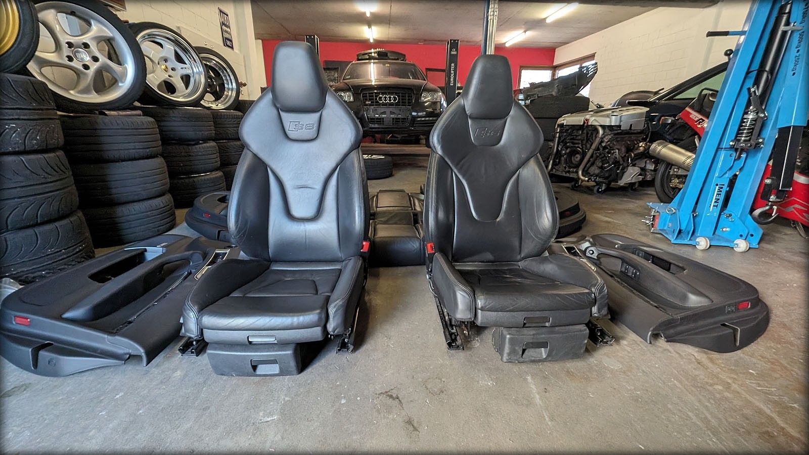 S6 4F Recaro Lederaussattung schwarz