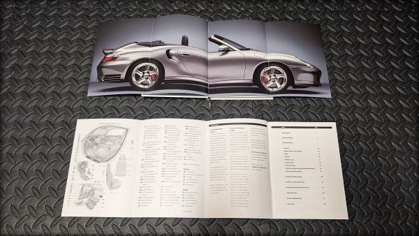 Preview: Porsche 996 Turbo Prospekt Buch Daten