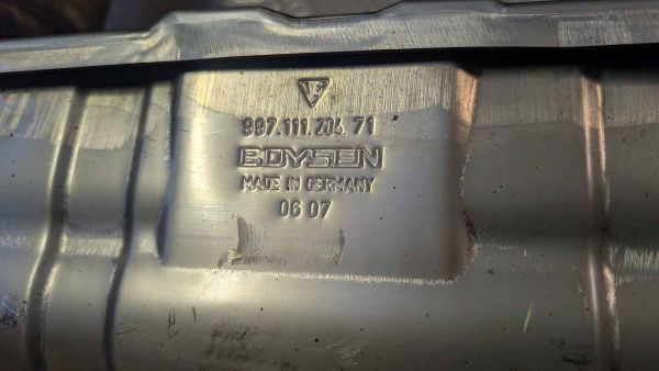 Preview: Porsche 997.1 Turbo Abgasanlage komplett mit Kats original und Blenden