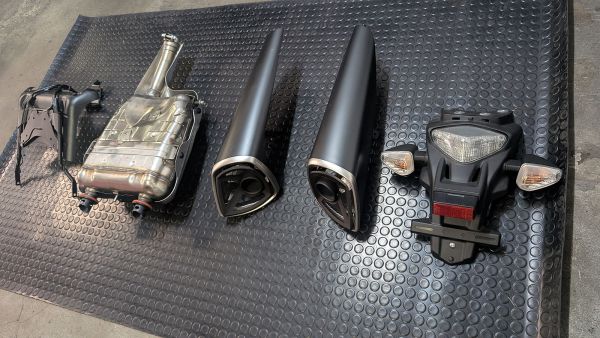 B-King Endschalldämpfer und Heck