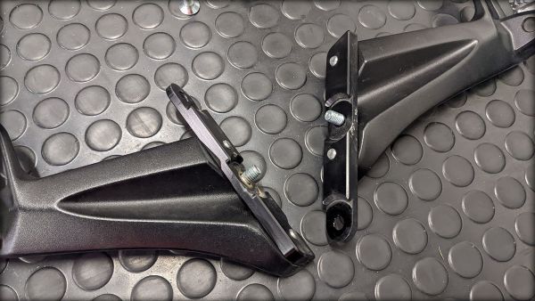 Preview: B-King Fussraster Sozius mit Adapter für Verlängerung