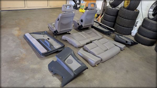 Preview: Cabrio Typ89 Lederausstattung grau