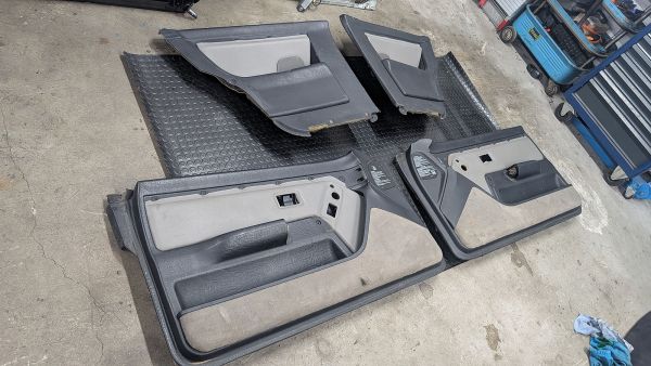 Preview: Coupe Typ89 S2 Türverkleidungen Leder grau