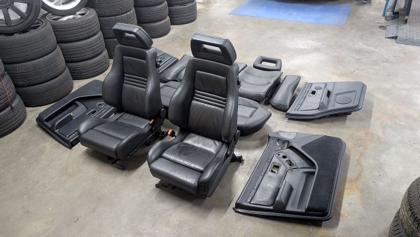 RS2 Recaro Sitze Innenausstattung Leder schwarz