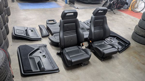 RS2 Recaro Sitze Innenausstattung Leder schwarz