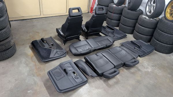 RS2 Recaro Sitze Innenausstattung Leder schwarz