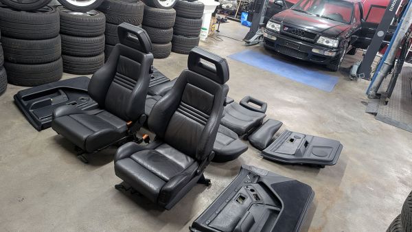 RS2 Recaro Sitze Innenausstattung Leder schwarz