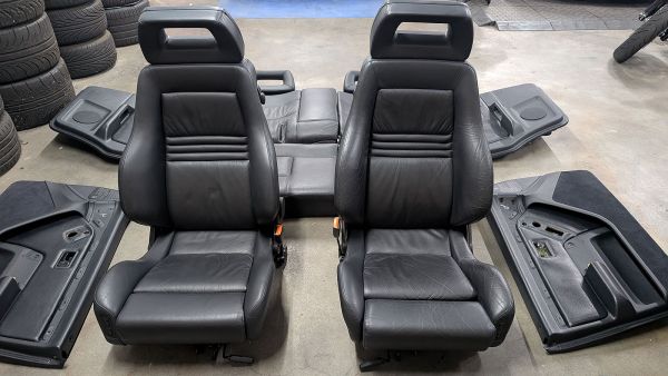 RS2 Recaro Sitze Innenausstattung Leder schwarz