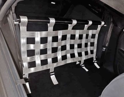 Preview: RS3 8P Clubsport Rear Seat Delete – Carbonstrebe mit Netz & Teppich