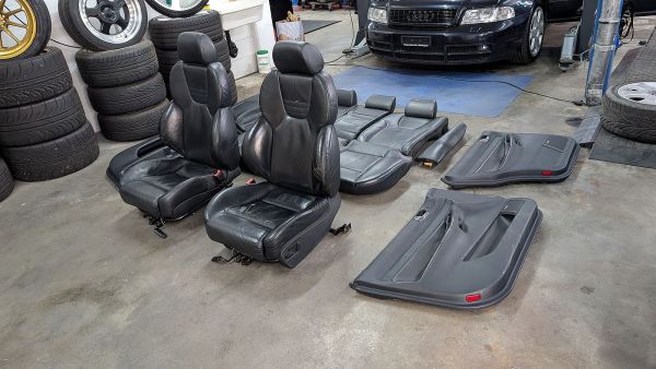 Preview: S4 B5 Recaro Sitze Lederausstattung mit Türverkleidungen