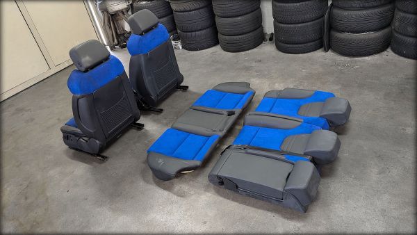 Preview: S4 B6 Recaro Leder-/Alcantara Ausstattung blau