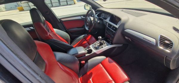 S4 B8 Avant Recaro Sitze Lederausstattung schwarz/rot