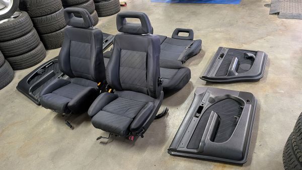 S4 C4 Avant Sitze Ausstattung Jaquard-Satin schwarz