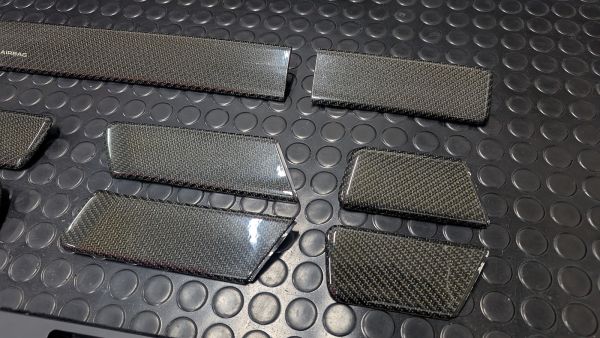 Preview: S4 S6 Plus C4 Carbon Dekorleisten Umrüstset