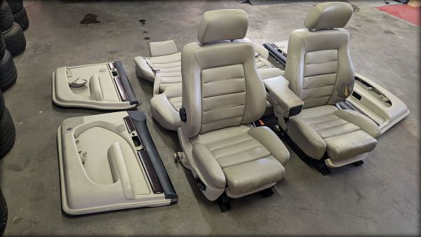 Preview: S4 S6 C4 Avant Lederausstattung beige elektrisch Memory