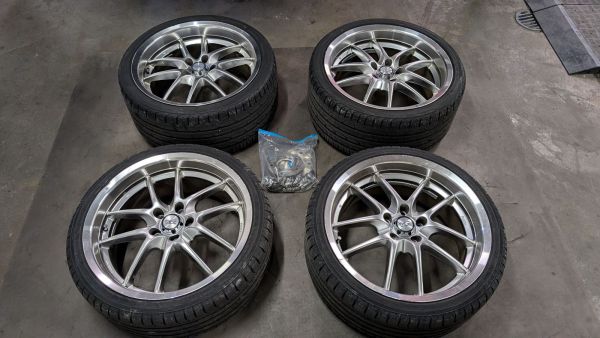 Preview: Räder Felgen 8,5x19 Zoll LK 5x112 mit 275er Reifen