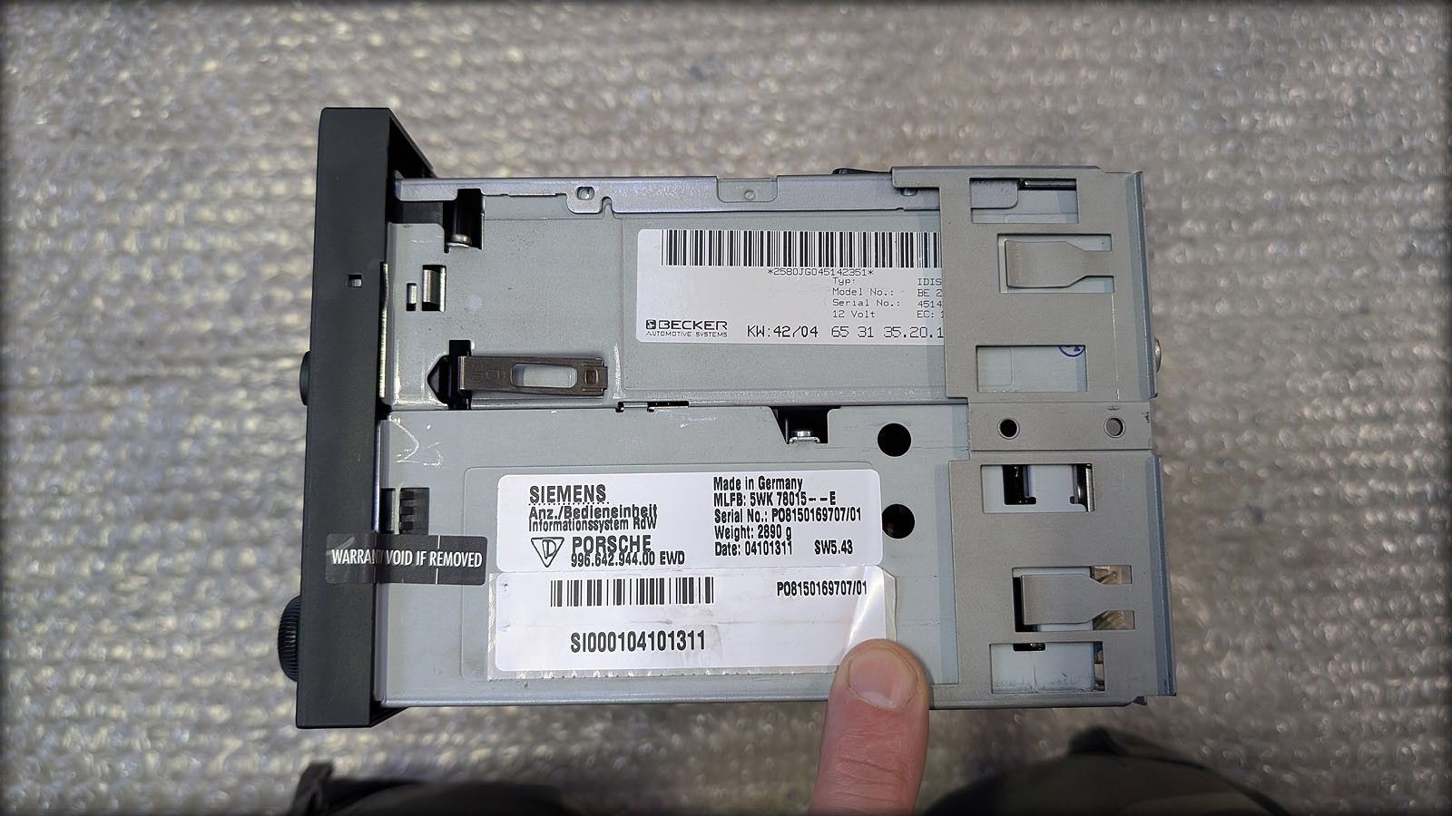 Porsche 996 Turbo Navigationsgerät Radio GPS