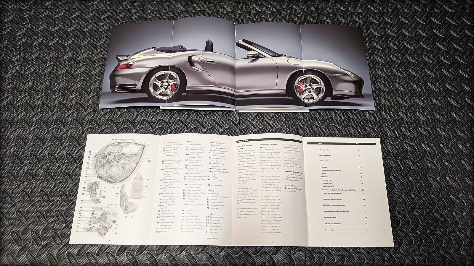 Porsche 996 Turbo Prospekt Buch Daten
