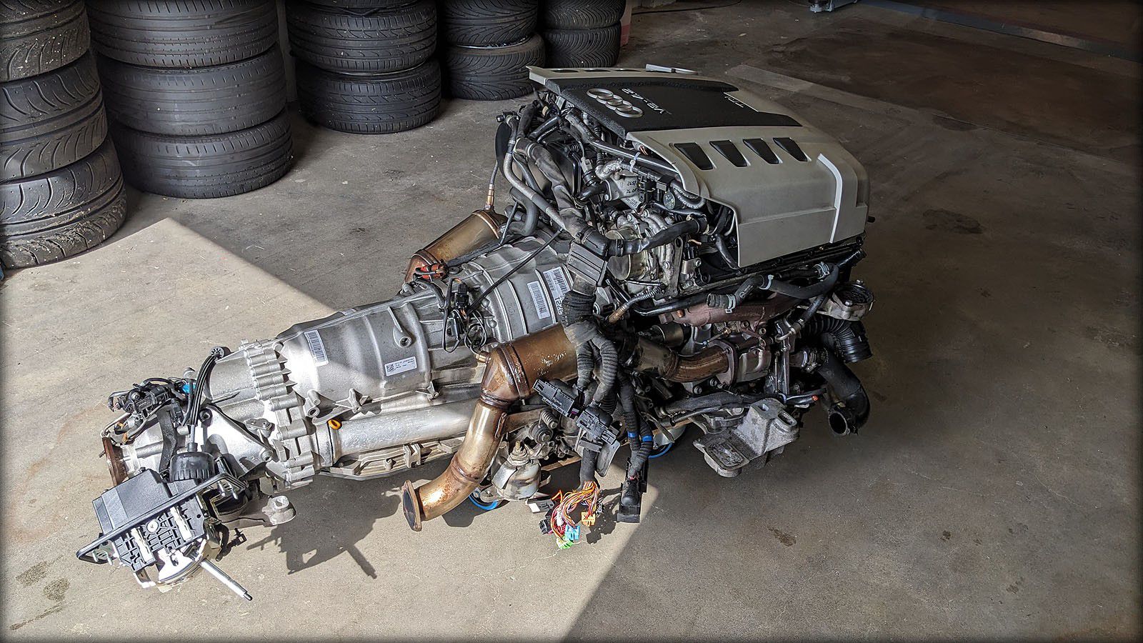 SETANGEBOT A8 D3 4.2l TDI 326 PS Motor mit Anbauteilen und Getriebe