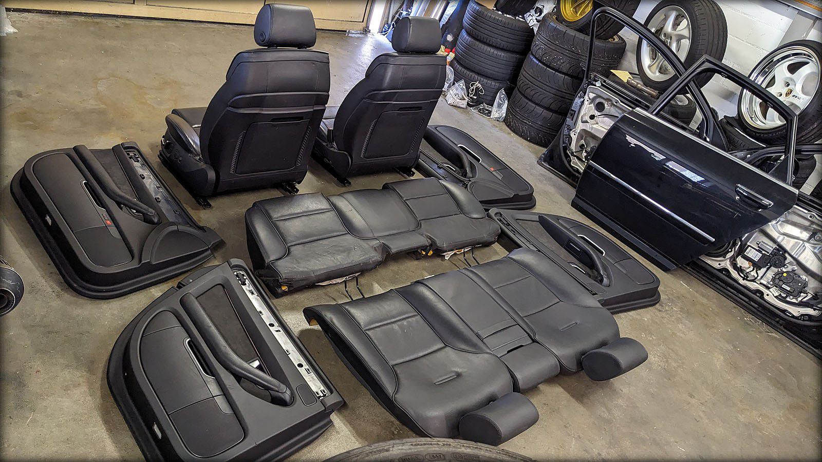 A8 D3 Lederausstattung schwarz