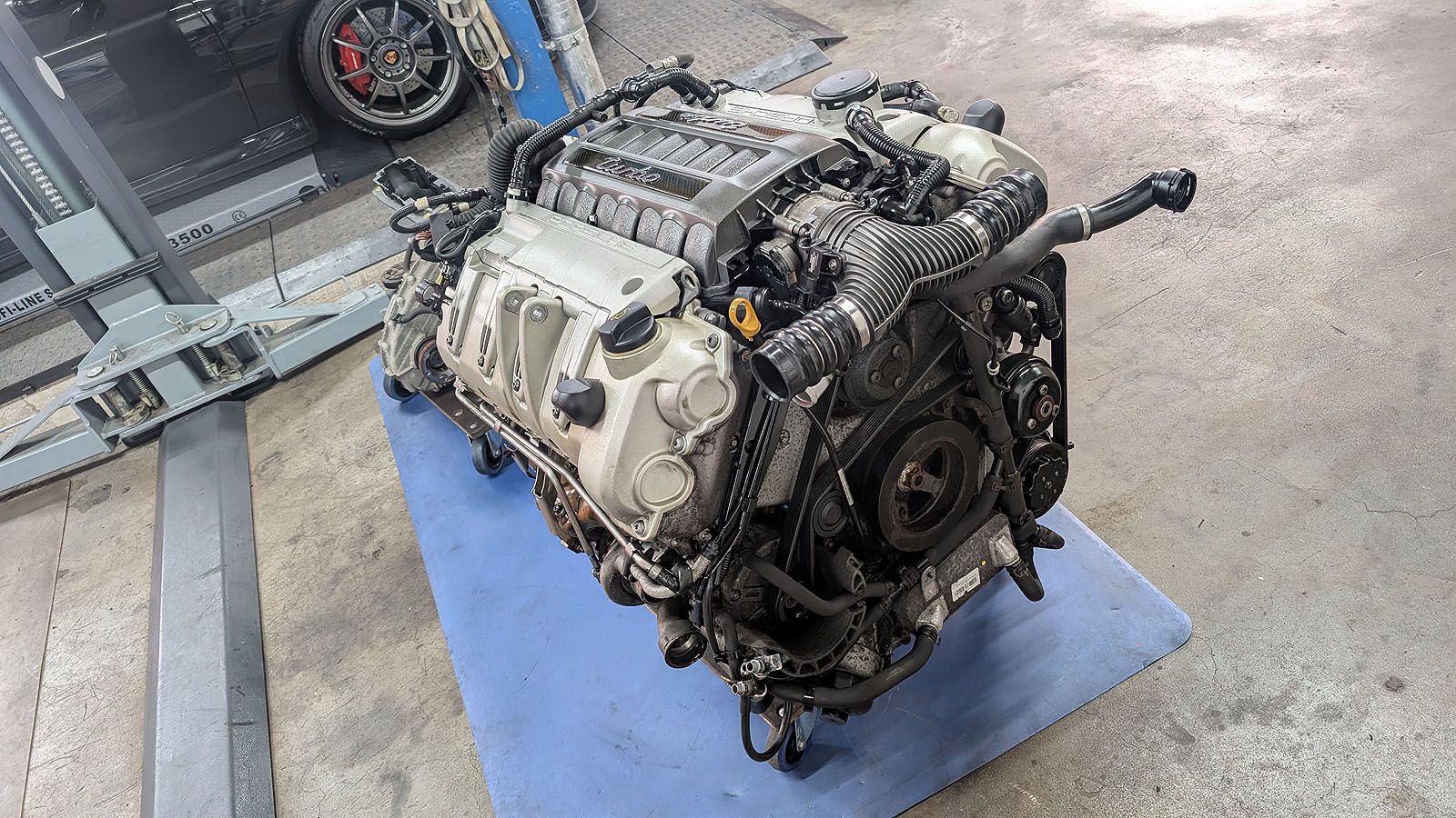 Cayenne Turbo S 957 Motor mit Anbauteilen inkl. Getriebe