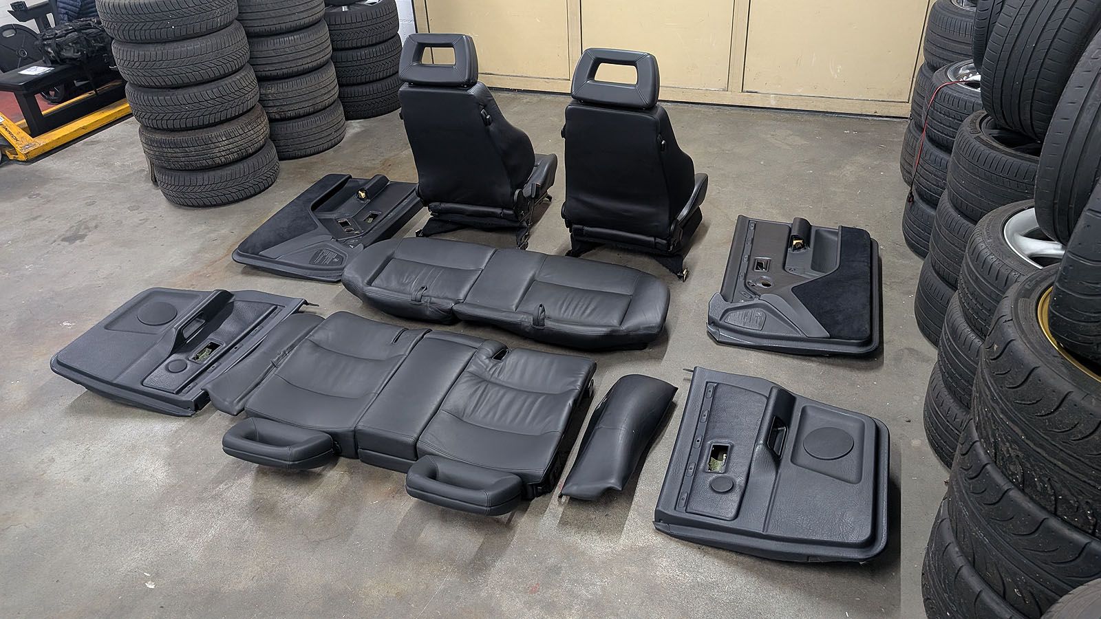 RS2 Recaro Sitze Innenausstattung Leder schwarz