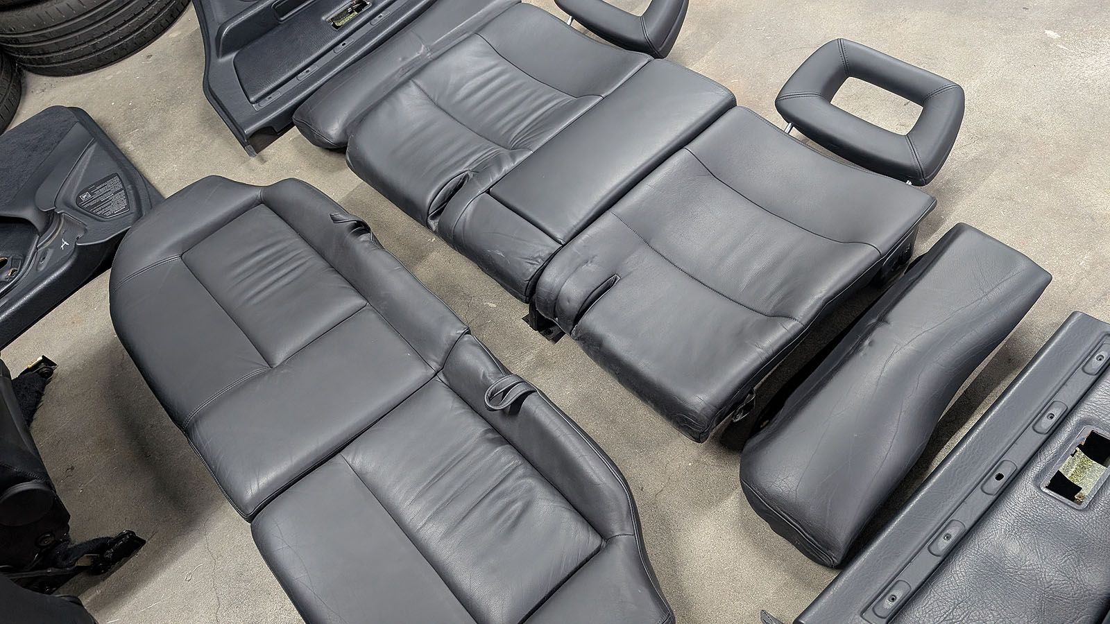 RS2 Recaro Sitze Innenausstattung Leder schwarz