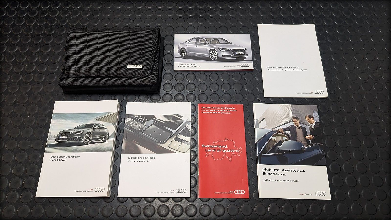 RS6 C7 4G Bordmappe Bedienungsanleitung italienisch