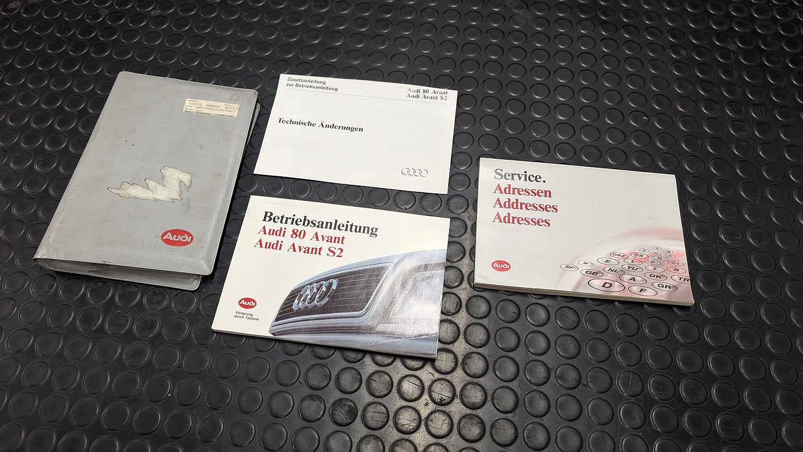 S2 Avant Bordmappe Bedienungsanleitung