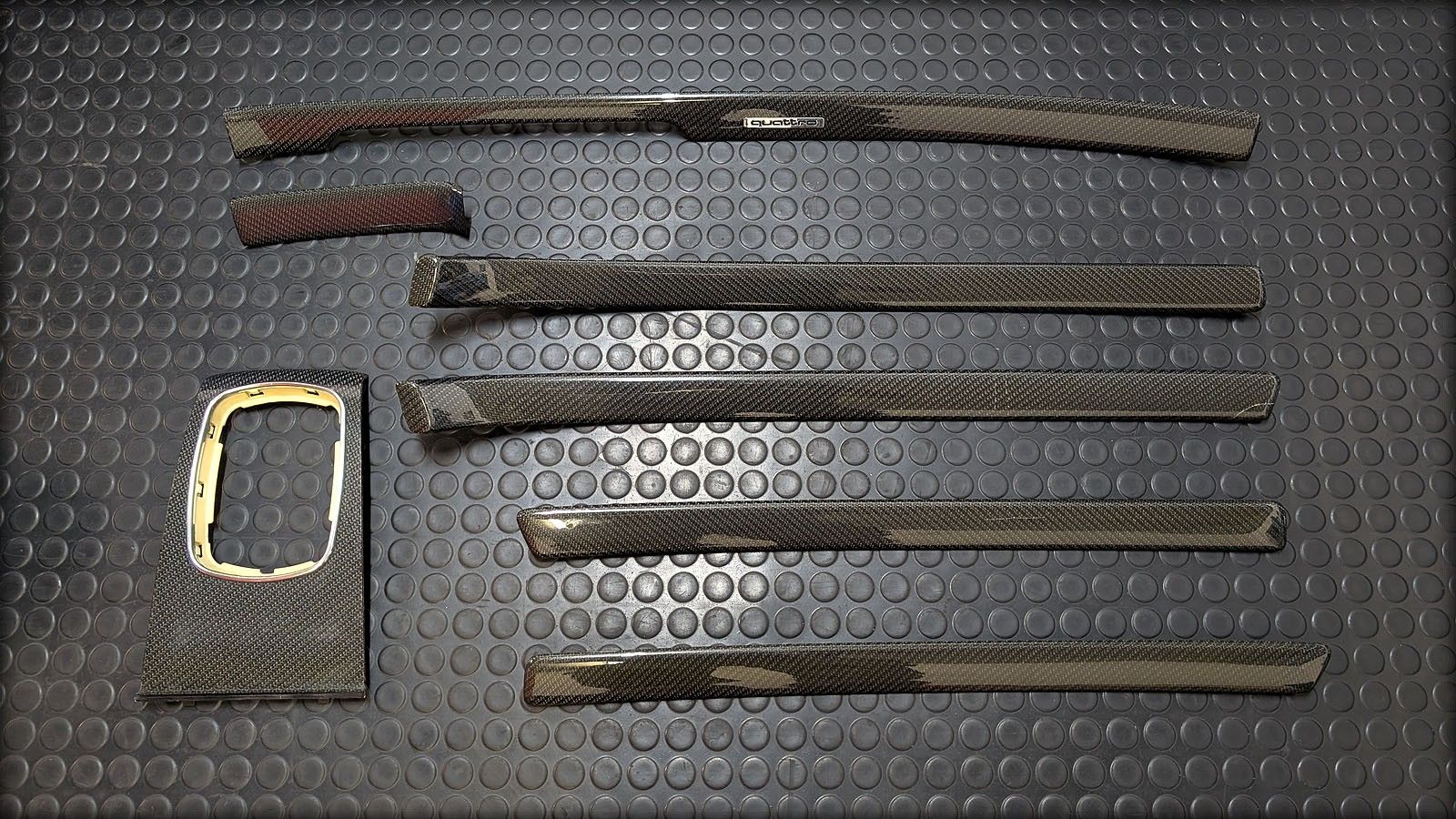 S4 B5 Carbon Dekorleisten erweitert DIN2