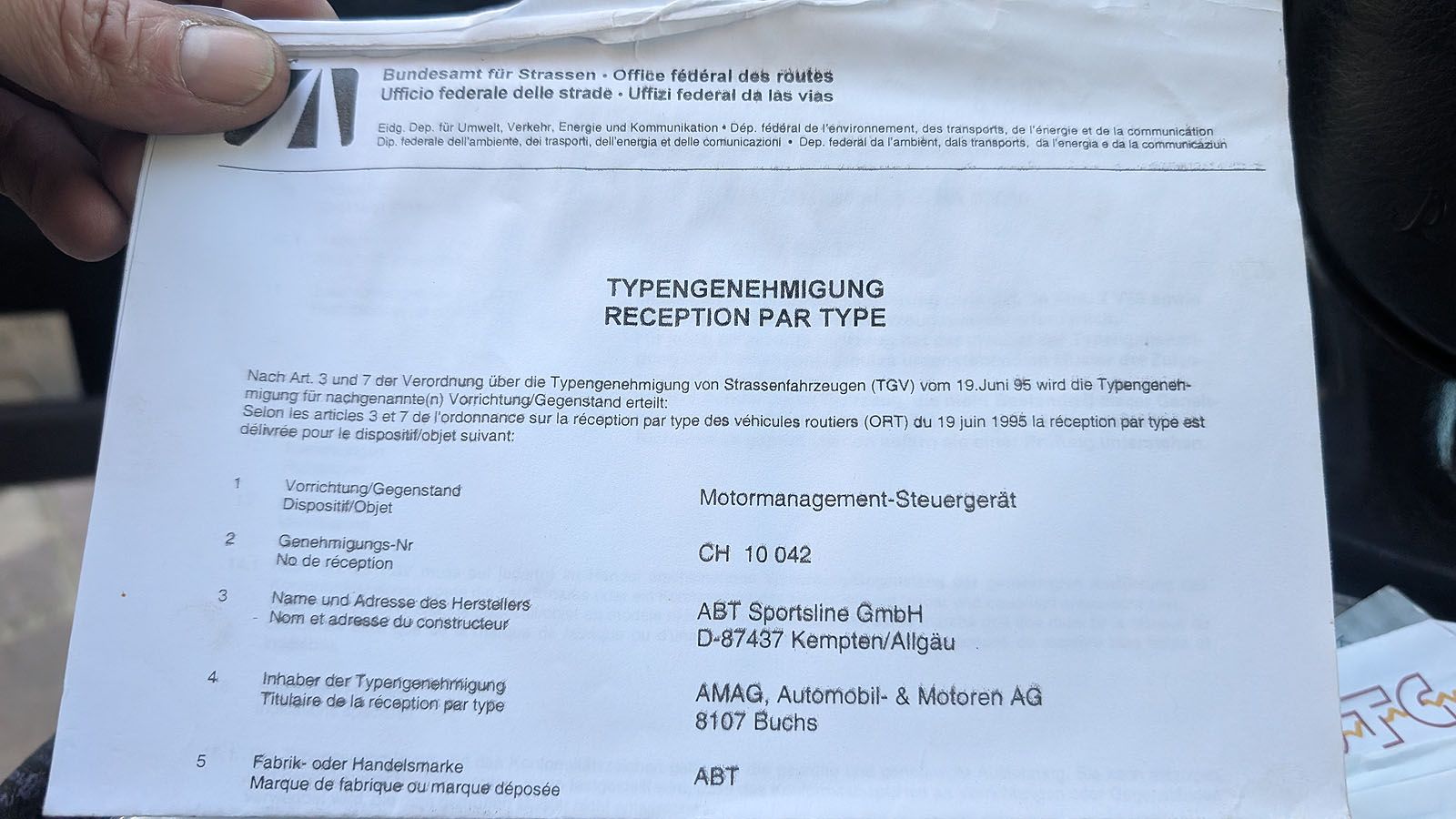 S4 B5 ABT Motorsteuergerät mit Papieren