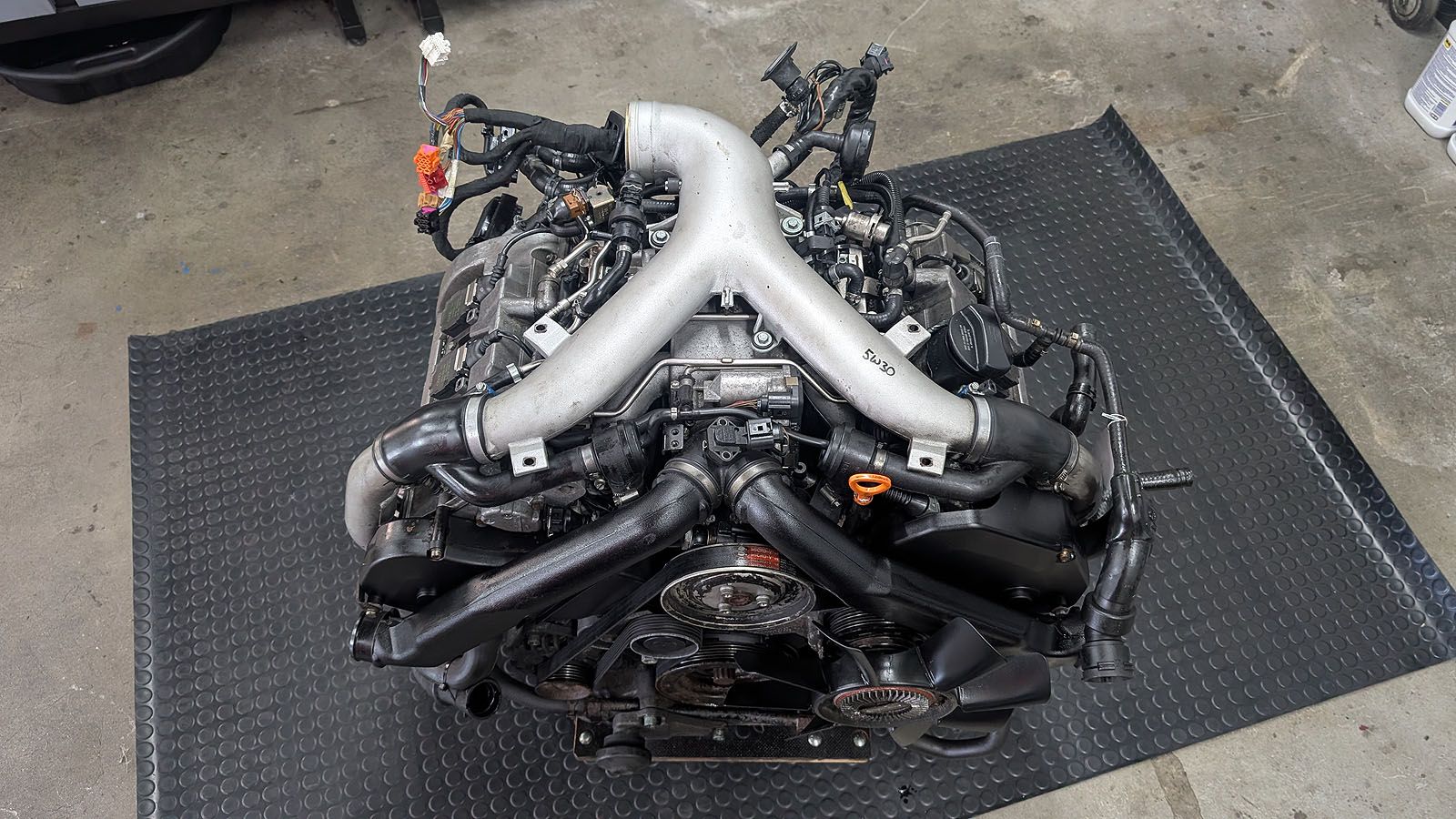 S4 B5 Motor mit Anbauteilen