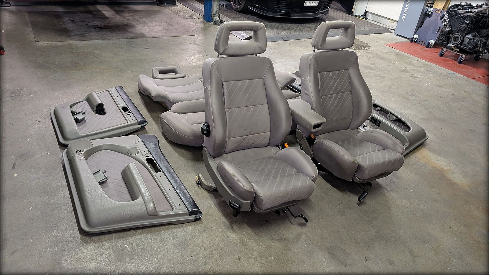 S4 S6 C4 Sportsitze Jaquard Satin grau Limousine