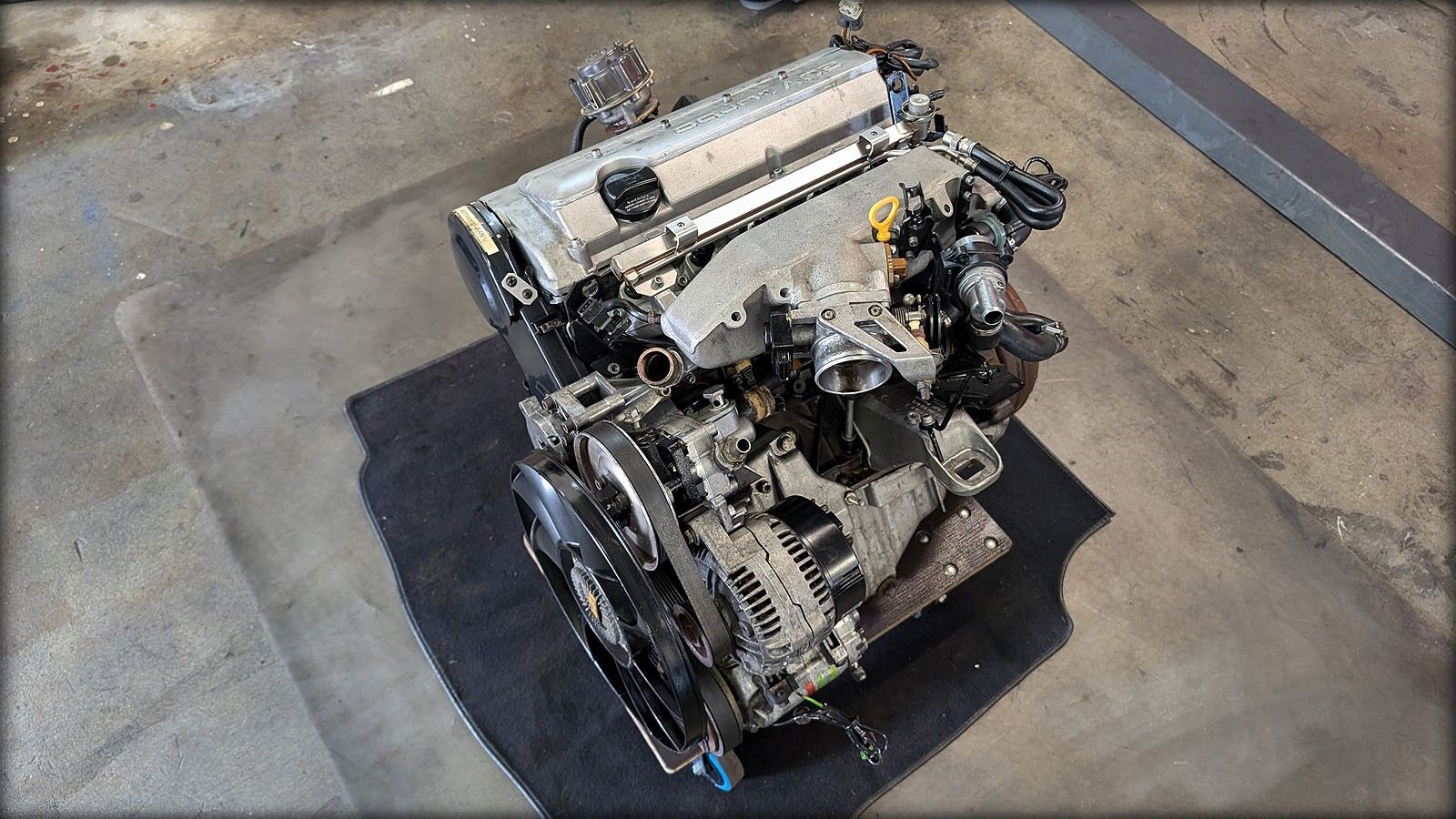 S4 S6 C4 AAN Motor mit Anbauteilen