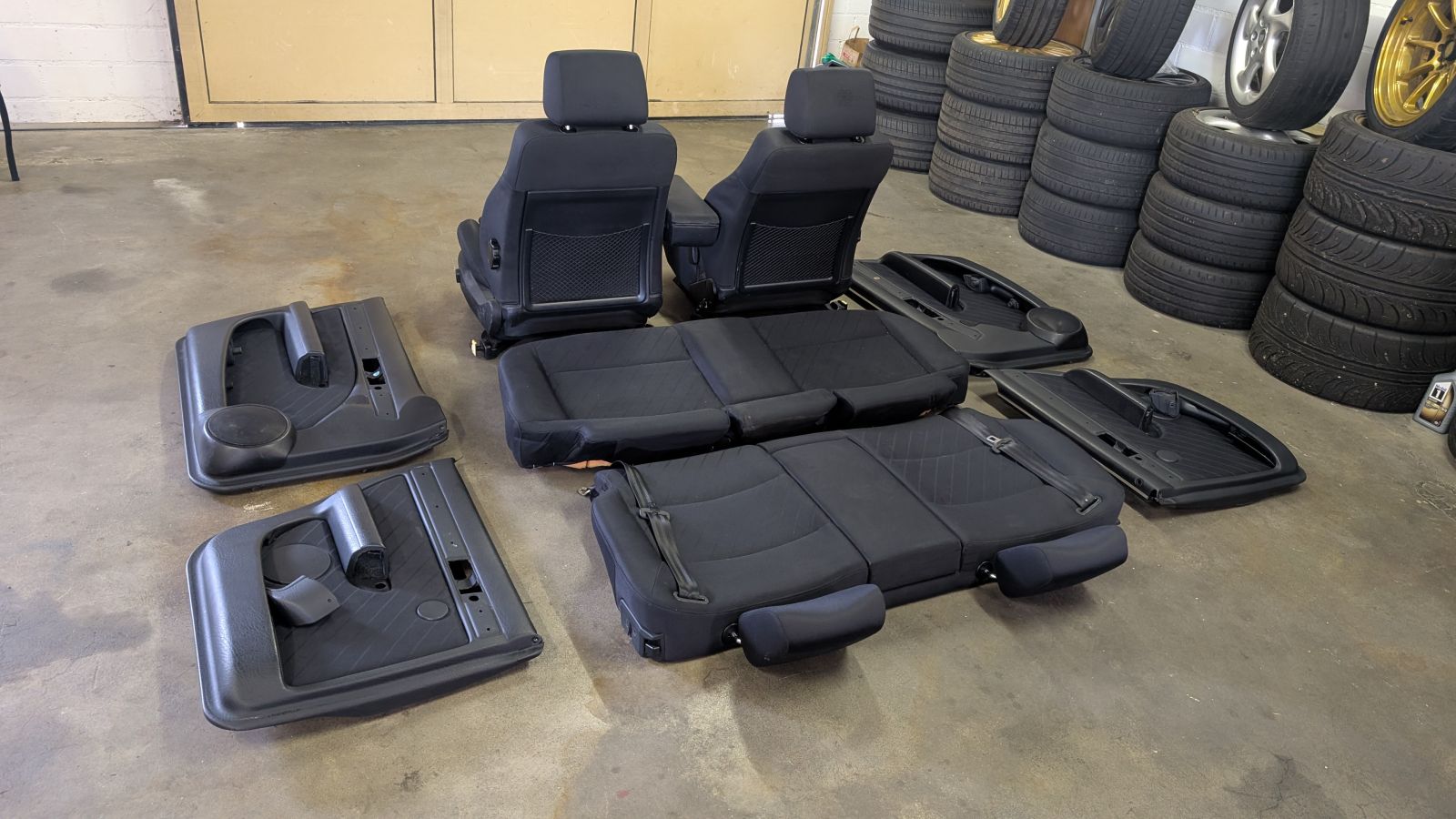 S4 S6 C4 Avant Sport Sitze Ausstattung Jaquard Satin schwarz